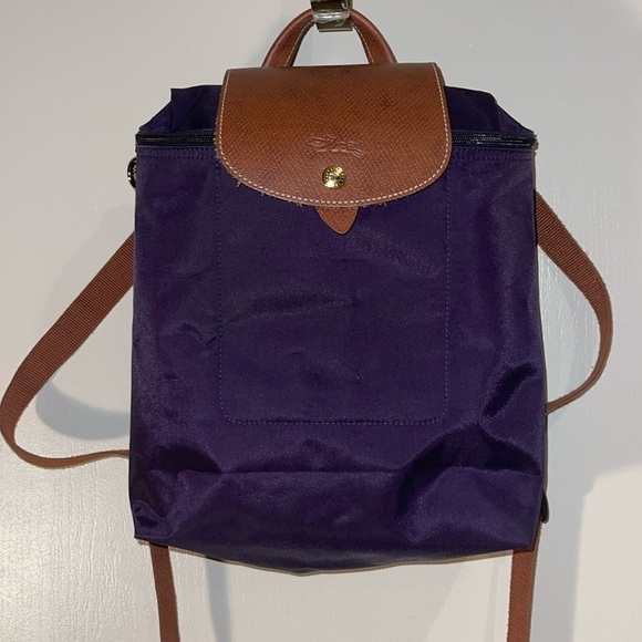 Longchamp Handbags - SALE PURPLE Longchamp Le Pliage Nylon Foldable TRAVEL Backpack